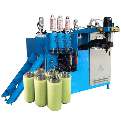Urethane de Rollen die van de Draadgids het Polyurethaan Gietende Machine met een laag bedekken van het Machineelastomeer